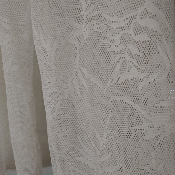 NWT! Sandiva White Palm Mesh Wide Leg Beach Pants ~ Size XL - Picture 6 of 8